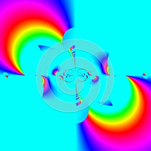 An original abstract image created using computer graphics and mathematics