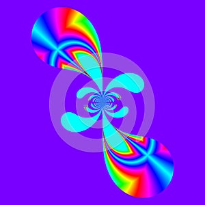 An original abstract image created using computer graphics and mathematics