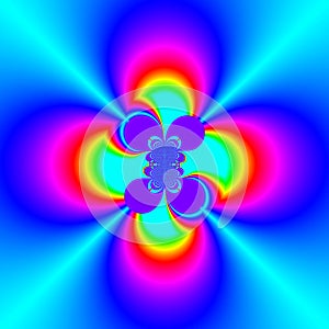An original abstract image created using computer graphics and mathematics