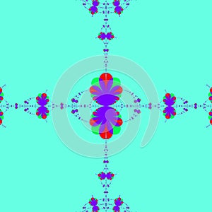 An original abstract image created using computer graphics and mathematics
