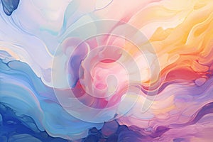 original abstract futuristic waves of watercolor paint with a smooth transition of colors, background,design concept