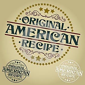 Original American Recipe Seal / Badge