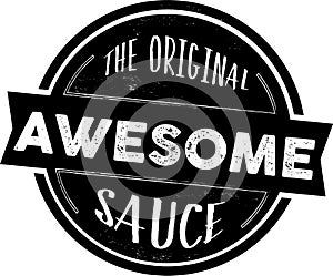 The Original Awesome Sauce Stamp, Vector Seal