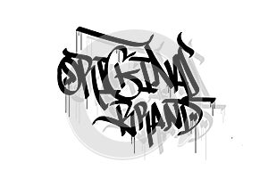ORIGINAL BRAND word graffiti tag style