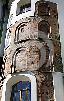 Original brickwork of St.Sophia Cathedral, Kiev, Ukraine