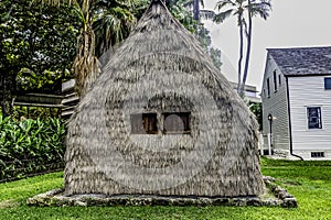 Original Chrsitian Missionary Hut Honolulu Oahu Hawaii