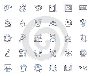 Original concept line icons collection. Innovation, Creativity, Novelty, Piering, Revolutioanry, Unconventional, Unique