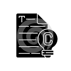 Original content black glyph icon