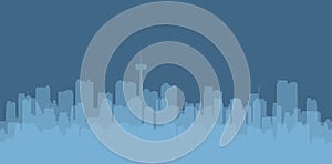 Original contour of the big city .