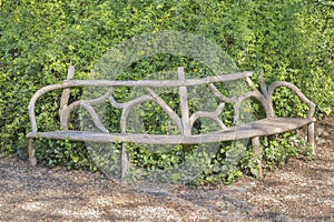 Original Crafted Wooden Chair in Park