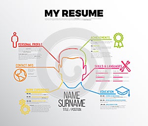 Original cv / resume template