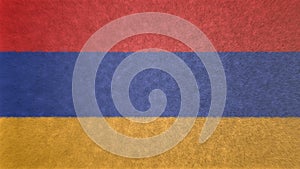Original 3D image of the flag of Armenia.