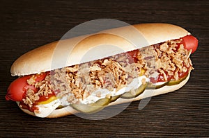 Original danish hot dog photo