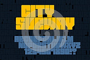 Original display font graffiti design, alphabet, letters