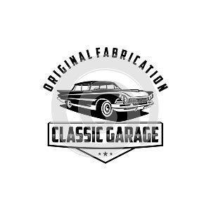 Original fabrication classic garage logo vector