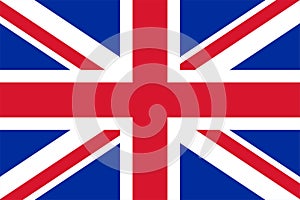 The Original Flag Of United Kingdom,Vector Illustration The Color Of The Original,  Official Colors and Proportion Correctly,