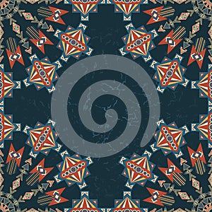 Original frame with abstract pattern