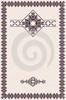 Original frame in retro style