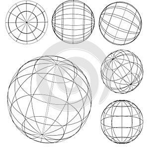 Original globe elements-spheres