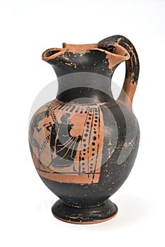 Original Greek vase from archaeological