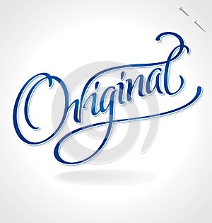 ORIGINAL hand lettering (vector)