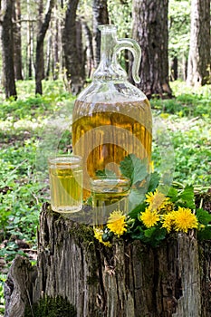 Original homemade dandelion wine