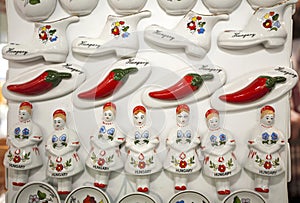 Original hungarian gifts handmade porcelain fridge magnet