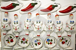 Original hungarian gifts handmade porcelain fridge magnet