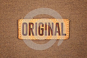 Original Leather Label Tag