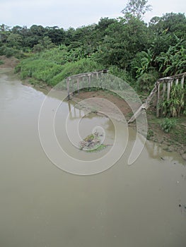 Original photo The flow of the cipunagara river on a hilly mountain is a free and open place for the public