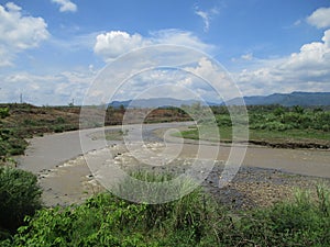 Original photo The flow of the cipunagara river on a hilly mountain is a free and open place for the public