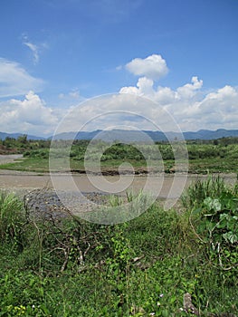 Original photo The flow of the cipunagara river on a hilly mountain is a free and open place for the public