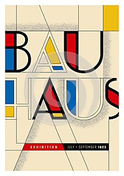 Original Poster Made in the Bauhaus Style