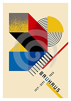 Original Poster Made in the Bauhaus Style