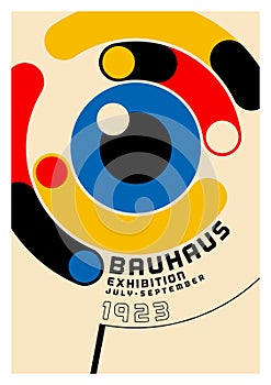 Original Poster Made in the Bauhaus Style