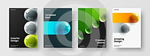 Original presentation design vector concept composition