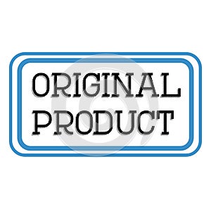 ORIGINAL PRODUCT stamp on white background