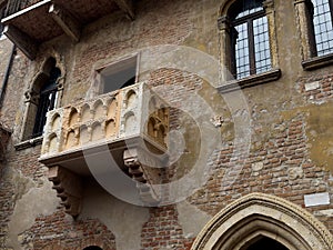 Original Romeo and Juliet balcony located in Verona, Italy