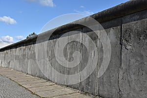 Original section of Berlin Wall at Bernauer street
