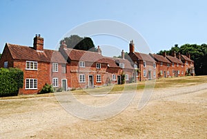 Original ship-workers` houses at Bucklers Hard village