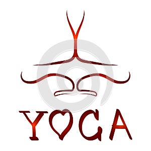 The original sign symbolizing yoga. You can use it as a logo for group sessions