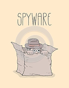 Original spyware illustration