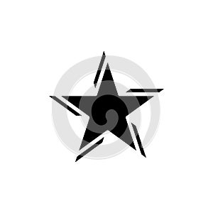 Original star on a white background. Flat Vector Illustration EPS10.