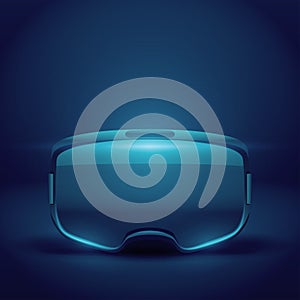 Stereoscopic 3d VR headset presentation