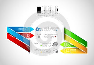 Original Style Infographics Templates to display data.