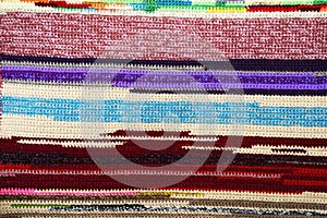 Original texture of a handmade runner