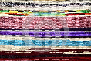 Original texture of a handmade runner