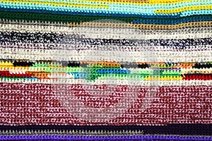 Original texture of a handmade runner