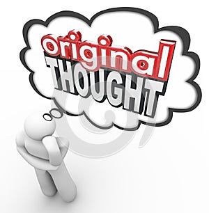 Original Thought 3d Words Thinker Creative Imaginative New Idea