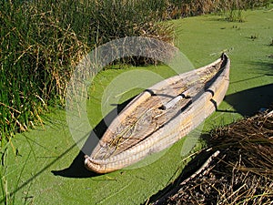 Original Uros reed boat